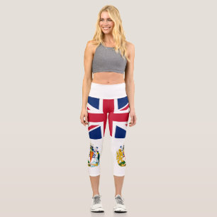 Leggings Capri Drapeau du Territoire antarctique britannique
