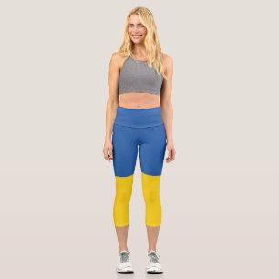 Leggings Capri Drapeau d'Ukraine