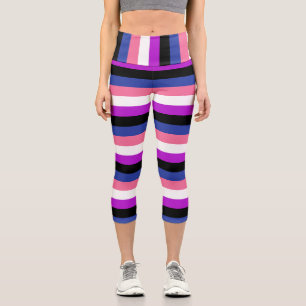 Leggings Capri Drapeau Genderfluide Capris