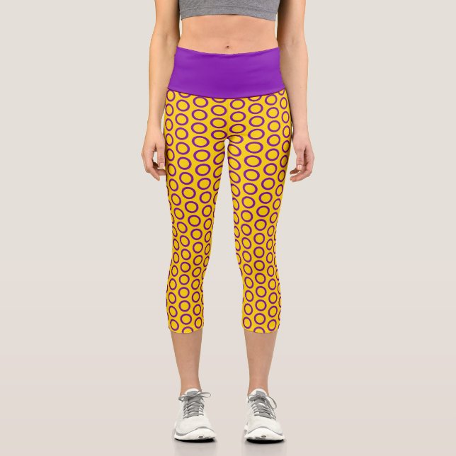Leggings Capri Drapeau intersexuel Capris (Recto)