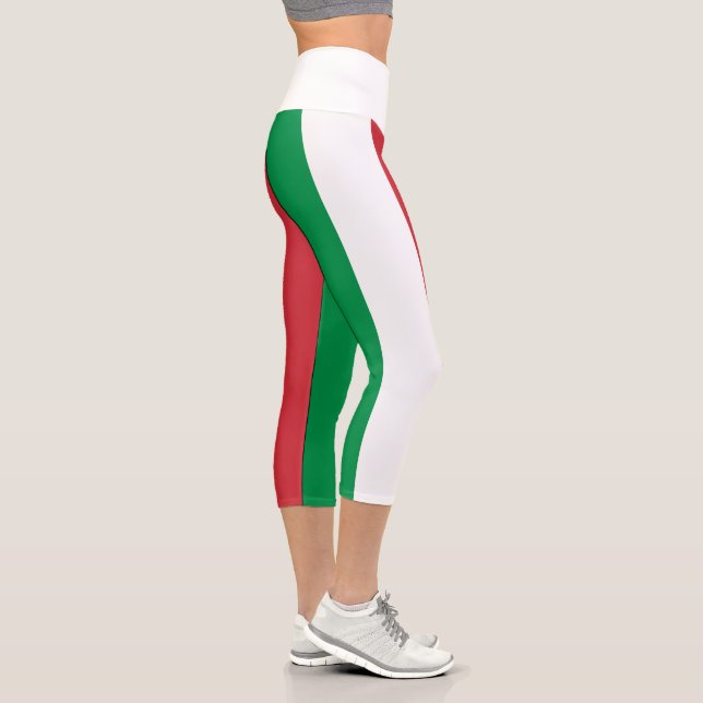 Leggings Capri Drapeau Italie (Droite)