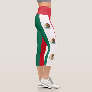 Leggings Capri Drapeau Mexicain