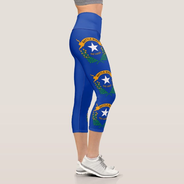 Leggings Capri Drapeau national du Nevada (Droite)