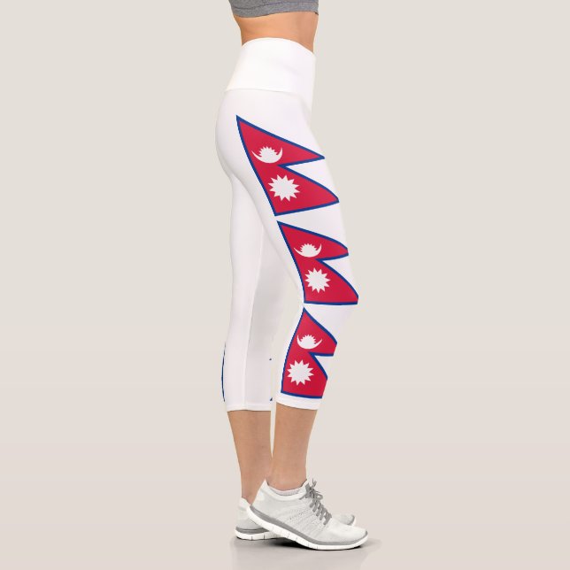 Leggings Capri Drapeau népalais (Droite)