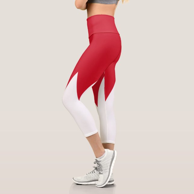 Leggings Capri Drapeau patriotique de Bahreïn (Gauche)