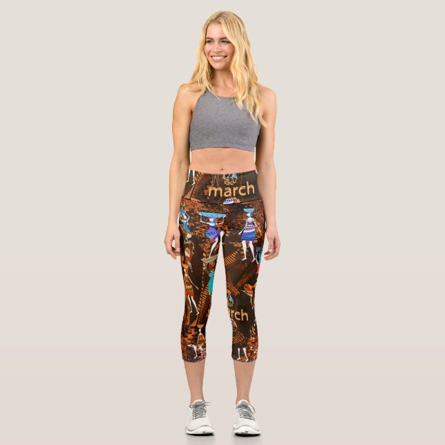 Leggings Capri Echoes of Empowerment: March 8th (Recto)