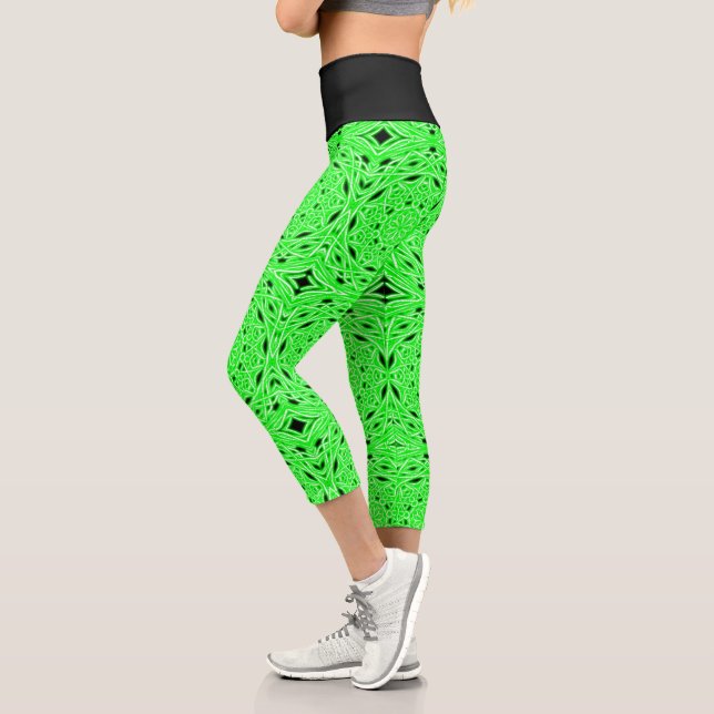 Leggings Capri Éclairage vert (Gauche)