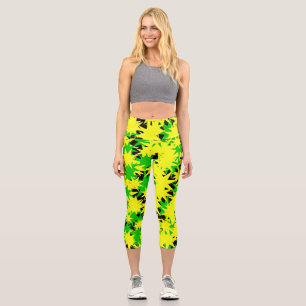 Leggings Capri Éclatement d'étoiles électriques 