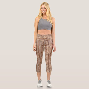 Leggings Capri écorce d'arbre