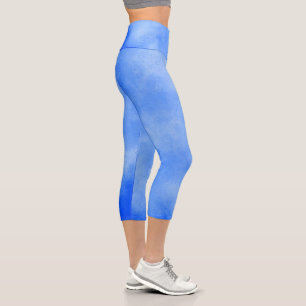 Leggings Capri Effet nuage de tempête élégant Bleu glacé