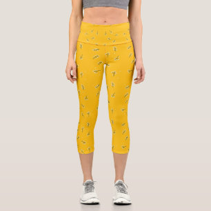 Leggings Capri Elégant orange jaune