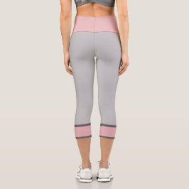 Leggings Capri Élégante Fille rose gris clair
