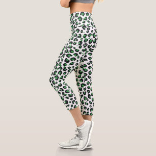 Leggings Capri Élégante Parties scintillant verte Poster de anima