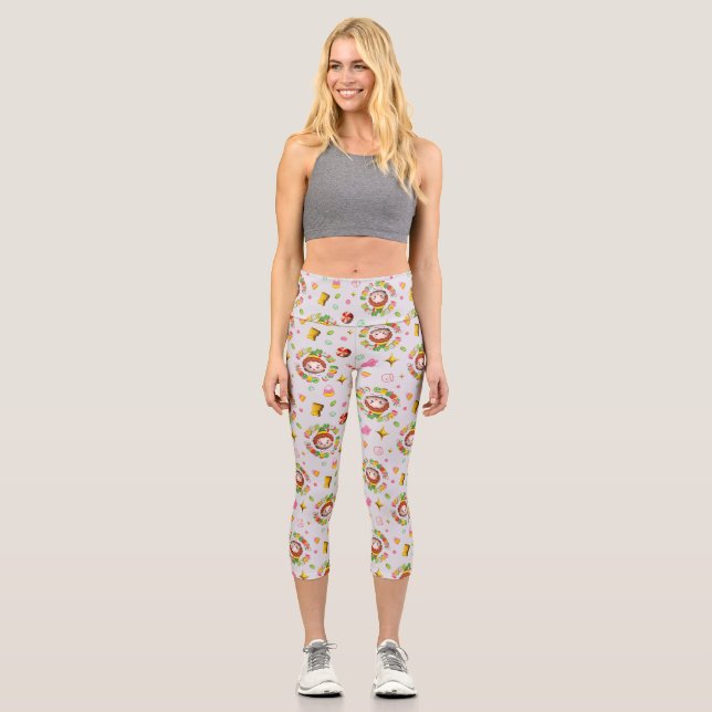 Leggings Capri Elf the Movie | Quatre grands groupes alimentaires (Recto)