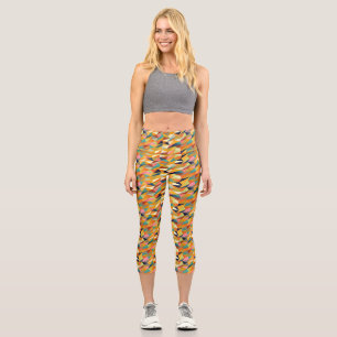 Leggings Capri enchevêtrement coloré