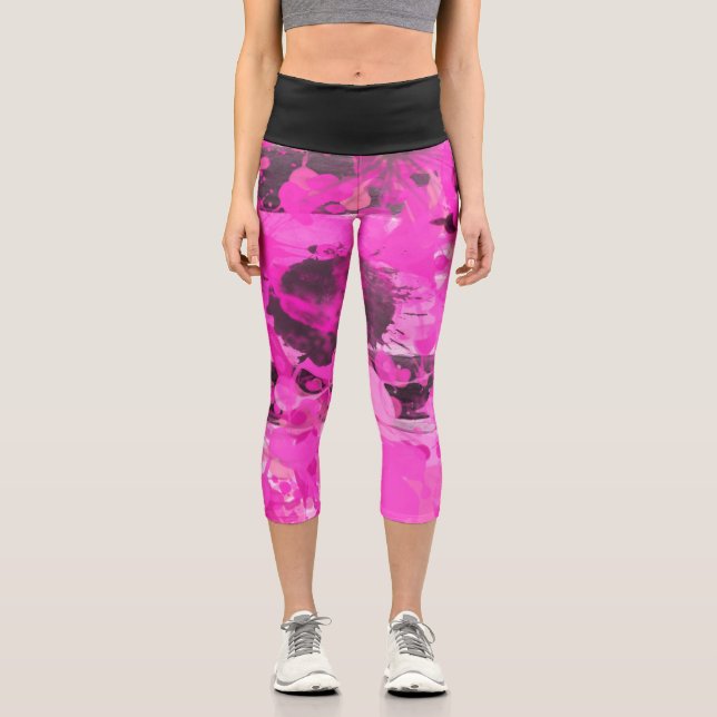 Leggings Capri Encre rose (Recto)