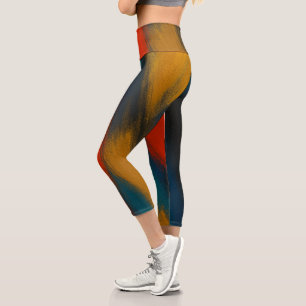 Leggings Capri Ensemble de yoga pour femmes avec design de brosse