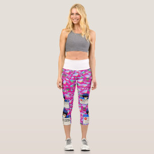 Leggings Capri Erreur système : esthétique de nerd rétro