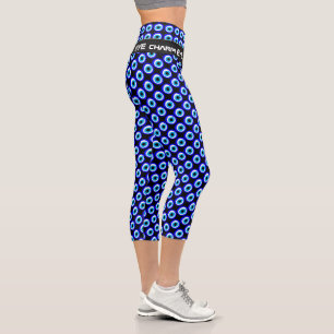 Leggings Capri Evil Eye Talisman & Arab Amulet / Le charme grec
