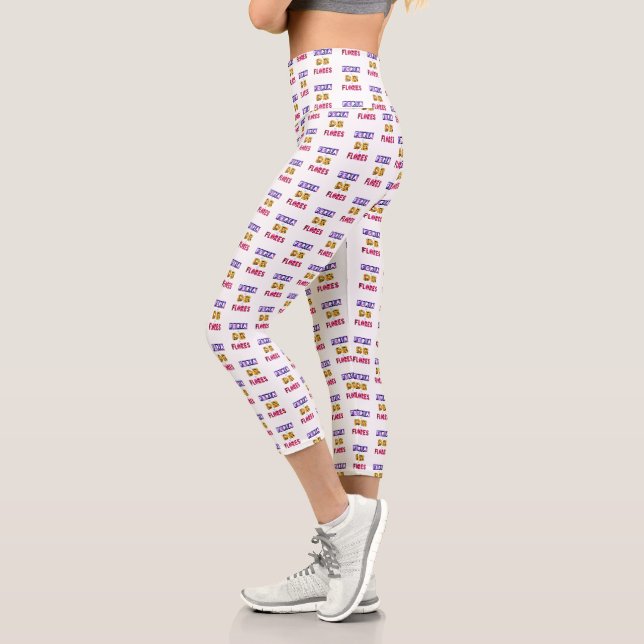 Leggings Capri Festival Des Fleurs Juillet Colombie Feria De Flor (Gauche)