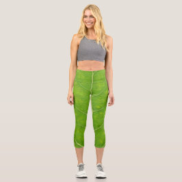 Leggings Capri Feuille d'Aspen vert #11