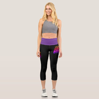 Leggings Capri Flag Football Is My Life 
