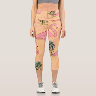 Leggings Capri Flamant rose rose