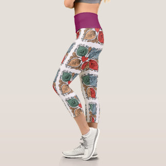 Leggings Capri fleur