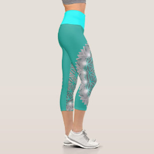 Leggings Capri FLEUR DE VIE - Géométrie sacrée Lumière 2