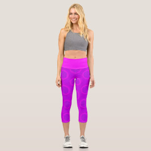 Leggings Capri Fleur de vie - soleil - motif continu 3