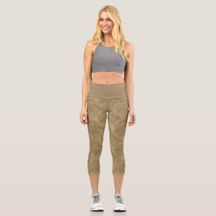 Leggings Capri Fleur de vie - soleil - motif continu 4