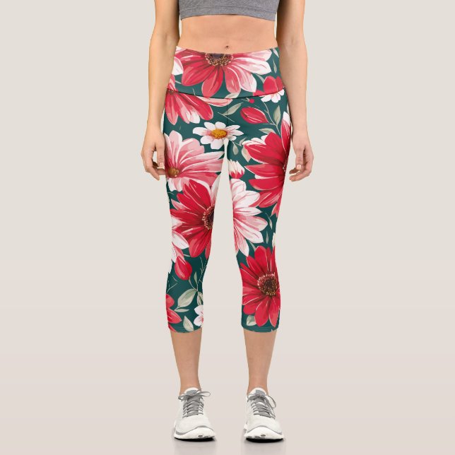 Leggings Capri Fleurs (Recto)