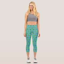 Fleurs de parapluies Capris haut taille