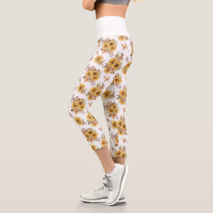 Leggings Capri Fleurs de soleil