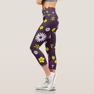 Leggings Capri Fleurs   Zazzle_Growshop.