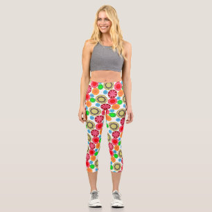 Leggings Capri Flower Power en rangées 002