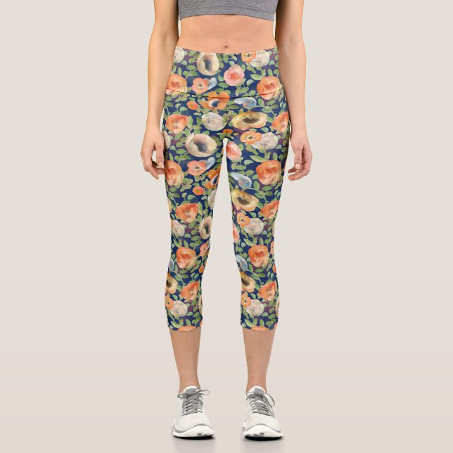 Leggings Capri Flowers (Recto)
