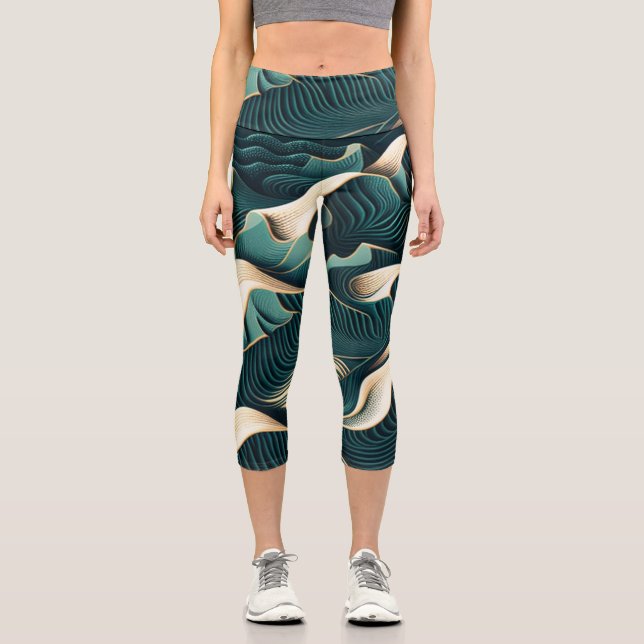 Leggings Capri Flowing harmony (Recto)