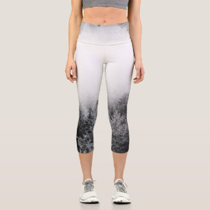 Leggings Capri Foie sur la forêt gelée