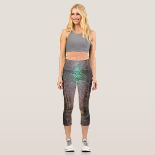 Leggings Capri Forêt mystérieuse d'épinette