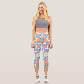Leggings Capri Formes géométriques monochromatiques autres que de