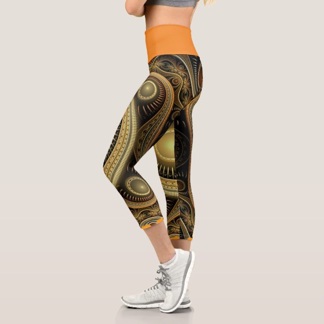 Leggings Capri Fractal | Zazzle_Growshop (Gauche)
