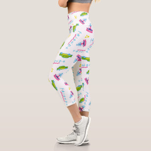 Leggings Capri FRIENDS™ Motif Taxi et Fontaine à Eau