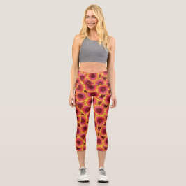 Leggings Capri Gaillardia Motif sans ambages