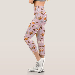Leggings Capri Gilmore Girls   Luke's Diner Coffee Motif