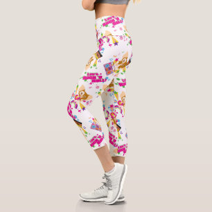 Leggings Capri Gizmo Motif Rock 'n Roll