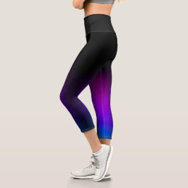 Leggings Capri Gradient violet noir