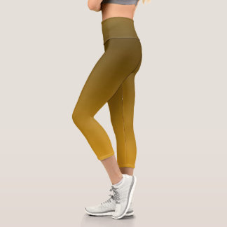 Leggings Capri Gradient Yellow - light to deep | Mood Background|