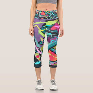 Leggings Capri Graffiti urbain01