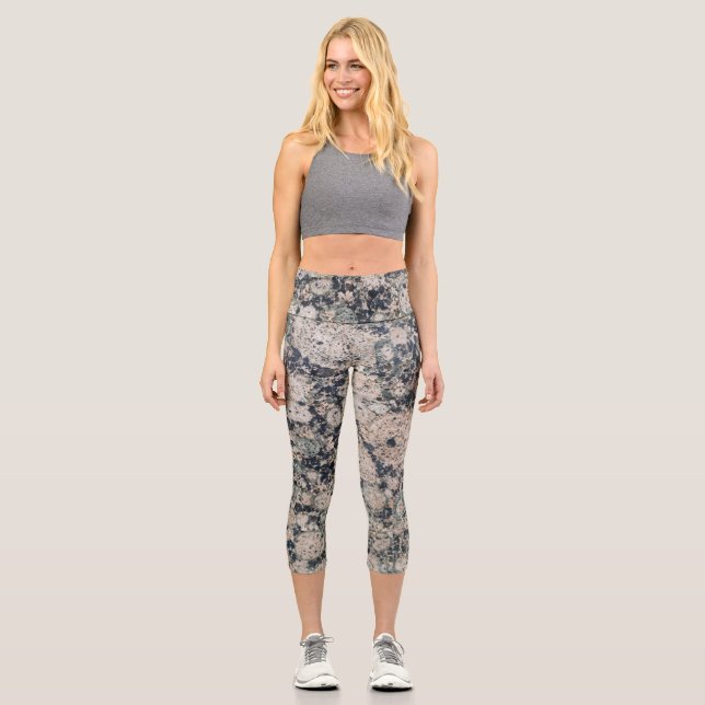 Leggings Capri Granite background (Recto)